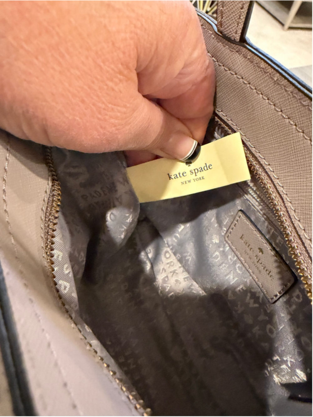 Kate Spade Star Bright Owl Mini Hadlee Satchel Gray Leather EUC + COA - Picture 8 of 12